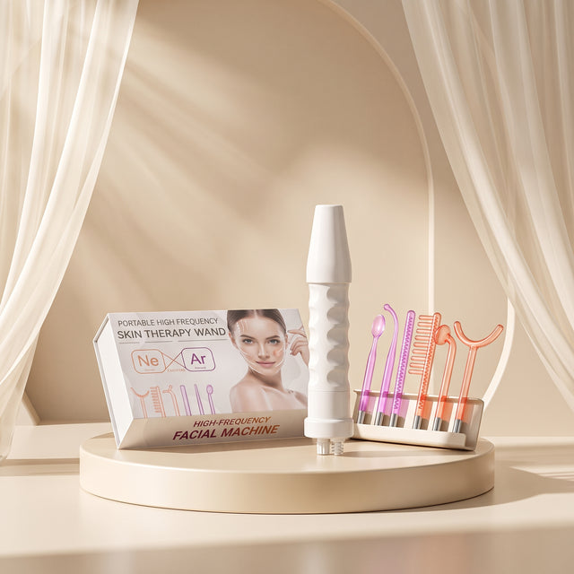 Red & Purple Light High-Frequency Beauty Device