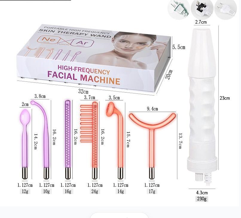 Red & Purple Light High-Frequency Beauty Device
